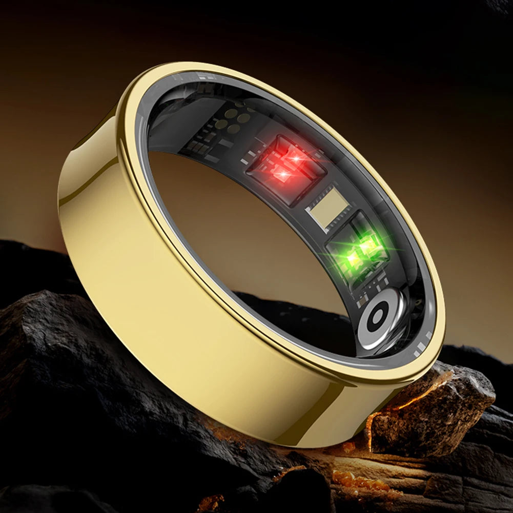 R09 Smart Ring Waterproof Health Monitor Heart Rate Blood Oxygen Sleep Monitoring Health Fitness Rings for Xiaomi Samsung Phone