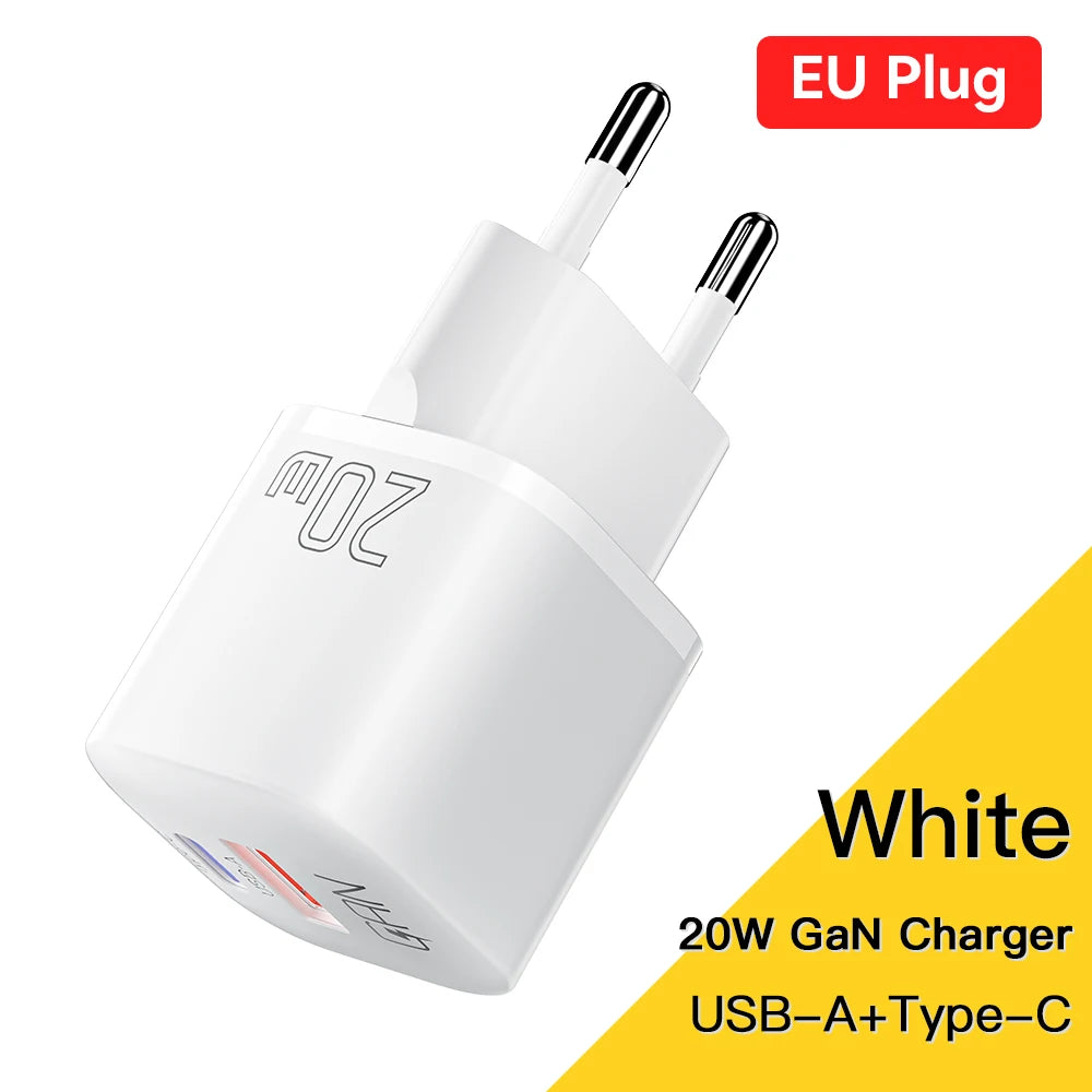 Essager 20W GaN PD USB C Charger for iPhone 14 13 12 11 Pro Max mini SE Phone QC3.0 PD 3.0 USB Type C Fast Charging for iPad Air